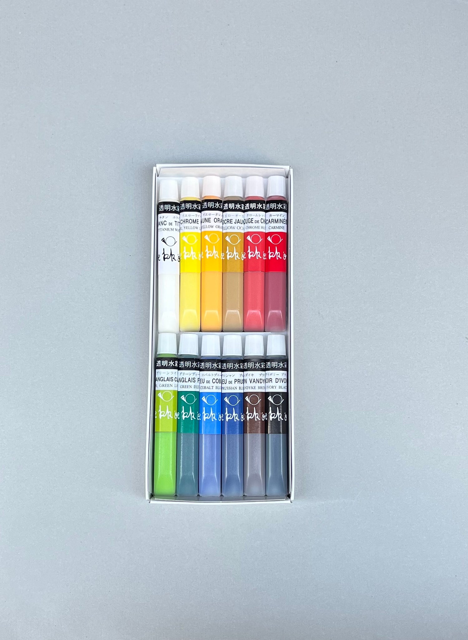 Transparent Watercolour - Basic Set of 12 Colours